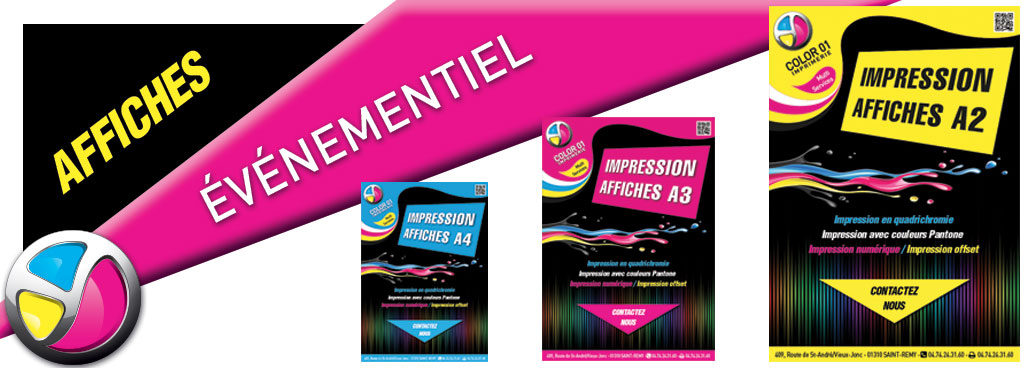 Affiche A4 - 21 x 29,7cm Recto/Verso.