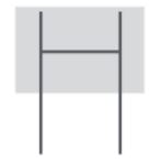 Panneau bord de route - 150 x 100 cm.