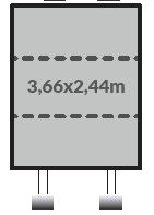 Panneau de chantier 244 x 360 cm.