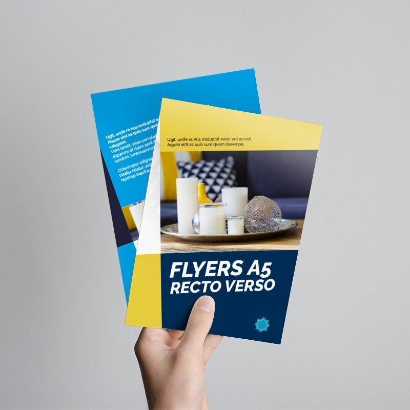 Flyers A5 - Recto/Verso - 14,8 X 21cm.