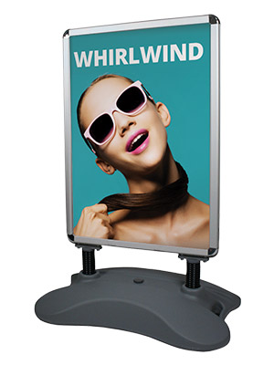 [UB207] Stop trottoir lestable - Recto / verso (Stop trottoir 59,4 x 84,1 cm - "Whirlwind A1 820 H x 575 L")