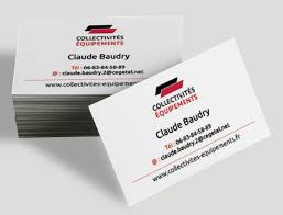 Carte de visite Recto 8,5 x 5,5 cm.