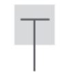 Panneau bord de route - 75 x 75 cm.